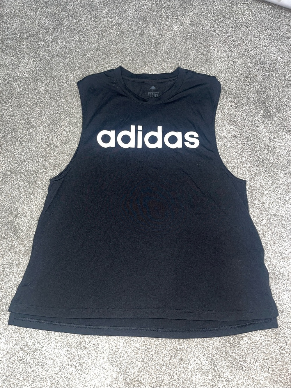 adidas Black Sleeveless Tank